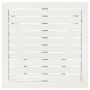 Mesa terraza bistró madera maciza de acacia blanco 46x46x47 cm de , Mesas de jardín - Ref: Foro24-41436, Precio: 44,04 €, Des...