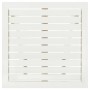 Mesa terraza bistró madera maciza de acacia blanco 46x46x47 cm de , Mesas de jardín - Ref: Foro24-41436, Precio: 48,63 €, Des...