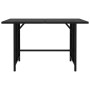 Mesa de jardín de ratán sintético negro 110x70x65 cm de , Sofás modulares de exterior - Ref: Foro24-313511, Precio: 100,54 €,...
