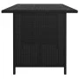 Black synthetic rattan garden table 110x70x65 cm by , Modular outdoor sofas - Ref: Foro24-313511, Price: 99,91 €, Discount: %