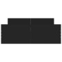 Estructura de cama con cabecero piecero negro 120x190 cm de , Camas y somieres - Ref: Foro24-3203776, Precio: 123,19 €, Descu...