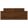 Estructura de cama con cabecero piecero roble marrón 120x190 cm de , Camas y somieres - Ref: Foro24-3203781, Precio: 151,94 €...