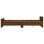 Estructura de cama con cabecero piecero roble marrón 120x190 cm de , Camas y somieres - Ref: Foro24-3203781, Precio: 149,41 €...