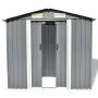 Caseta de jardín de metal 204x132x186 cm gris de vidaXL, Cobertizos - Ref: Foro24-42983, Precio: 202,58 €, Descuento: %