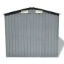Caseta de jardín de metal 204x132x186 cm gris de vidaXL, Cobertizos - Ref: Foro24-42983, Precio: 202,58 €, Descuento: %