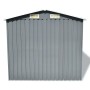 Caseta de jardín de metal 204x132x186 cm gris de vidaXL, Cobertizos - Ref: Foro24-42983, Precio: 216,66 €, Descuento: %