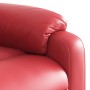 Sillón de masaje reclinable eléctrico de cuero artificial rojo en Sillones | Comprar online en Foru.es