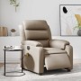 Sillón reclinable de masaje eléctrico cuero sintético capuchino en Sillones | Comprar online en Foru.es
