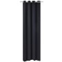 Cortina opaca con ojales de metal 270x245 cm negra de vidaXL, Cortinas y visillos - Ref: Foro24-132203, Precio: 39,71 €, Desc...