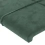 Kopfteil aus dunkelgrünem Samt, 90 x 5 x 78/88 cm von , Kopf- und Fußteile - Ref: Foro24-346029, Preis: 37,72 €, Rabatt: %