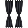 Cortina opaca con ojales de metal 270x245 cm negra de vidaXL, Cortinas y visillos - Ref: Foro24-132203, Precio: 39,71 €, Desc...