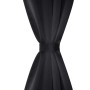 Cortina opaca con ojales de metal 270x245 cm negra de vidaXL, Cortinas y visillos - Ref: Foro24-132203, Precio: 39,71 €, Desc...