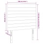 Cabeceros 2 unidades de tela gris taupe 100x5x78/88 cm de , Cabeceros y pies de cama - Ref: Foro24-3116466, Precio: 59,79 €, ...