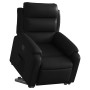 Sillón reclinable elevable cuero artificial negro en Sillones | Comprar online en Foru.es