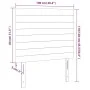 Kopfteile 2 Einheiten aus hellgrauem Samt 100x5x78/88 cm von , Kopf- und Fußteile - Ref: Foro24-3116514, Preis: 48,79 €, Raba...