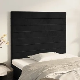 Kopfteile 2 Einheiten aus schwarzem Samt 100x5x78/88 cm von , Kopf- und Fußteile - Ref: Foro24-3116516, Preis: 50,92 €, Rabat...