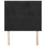 Headboards 2 units of black velvet 100x5x78/88 cm by , Headboards and footboards - Ref: Foro24-3116516, Price: 50,92 €, Disco...