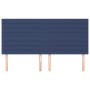 Cabeceros 4 unidades de tela azul 100x5x78/88 cm de , Cabeceros y pies de cama - Ref: Foro24-3116500, Precio: 120,41 €, Descu...
