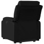 Sillón reclinable elevable cuero artificial negro en Sillones | Comprar online en Foru.es