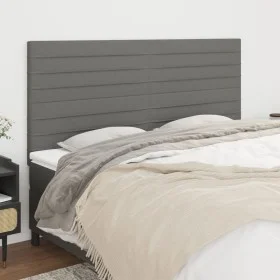 Kopfteile 4 Einheiten aus dunkelgrauem Stoff 90x5x78/88 cm von , Kopf- und Fußteile - Ref: Foro24-3116487, Preis: 98,36 €, Ra...