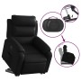 Sillón reclinable elevable cuero artificial negro en Sillones | Comprar online en Foru.es