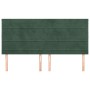 Cabeceros 4 unidades de terciopelo verde oscuro 90x5x78/88 cm de , Cabeceros y pies de cama - Ref: Foro24-3116535, Precio: 13...
