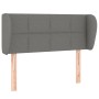 Cabecero de tela gris oscuro 83x23x78/88 cm de , Cabeceros y pies de cama - Ref: Foro24-3117119, Precio: 63,63 €, Descuento: %