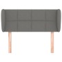 Cabecero de tela gris oscuro 83x23x78/88 cm de , Cabeceros y pies de cama - Ref: Foro24-3117119, Precio: 63,63 €, Descuento: %