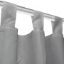 Cortinas de micro-raso con bucles 2 unidades 140x225 cm gris de vidaXL, Cortinas y visillos - Ref: Foro24-132214, Precio: 26,...