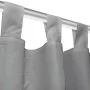 Cortinas de micro-raso con bucles 2 unidades 140x225 cm gris de vidaXL, Cortinas y visillos - Ref: Foro24-132214, Precio: 24,...