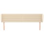 Cabecero de tela color crema 203x23x78/88 cm de , Cabeceros y pies de cama - Ref: Foro24-3117311, Precio: 93,33 €, Descuento: %