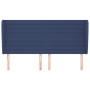 Cabecero con orejas de tela azul 203x23x118/128 cm de , Cabeceros y pies de cama - Ref: Foro24-3118124, Precio: 136,20 €, Des...