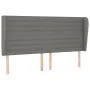 Kopfteil mit dunkelgrauen Stoffohren 183x23x118/128 cm von , Kopf- und Fußteile - Ref: Foro24-3118111, Preis: 114,97 €, Rabat...