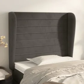 Headboard with dark gray velvet ears 103x23x118/128 cm by , Headboards and footboards - Ref: Foro24-3118139, Price: 65,52 €, ...