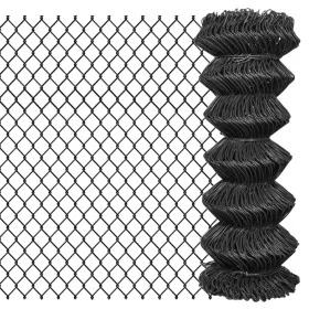 Valla de tela metálica acero gris 25x1 m de vidaXL, Paneles de vallas - Ref: Foro24-142429, Precio: 85,81 €, Descuento: %