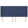 Cabecero con orejas de tela azul 183x16x118/128 cm de , Cabeceros y pies de cama - Ref: Foro24-3119740, Precio: 123,76 €, Des...