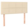 Cabecero con LED de tela color crema 90x5x78/88 cm de , Cabeceros y pies de cama - Ref: Foro24-3121599, Precio: 43,81 €, Desc...
