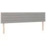 Light gray fabric headboard with LED 180x5x78/88 cm by , Headboards and footboards - Ref: Foro24-3121766, Price: 63,11 €, Dis...