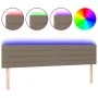 Headboard with LED in taupe gray fabric 180x5x78/88 cm by , Headboards and footboards - Ref: Foro24-3121770, Price: 72,70 €, ...