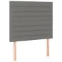 Headboard with LED lights dark gray fabric 90x5x118/128 cm by , Headboards and footboards - Ref: Foro24-3122547, Price: 61,18...