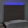 Cabecero con luces LED tela gris taupe 100x5x118/128 cm de , Cabeceros y pies de cama - Ref: Foro24-3122558, Precio: 67,19 €,...