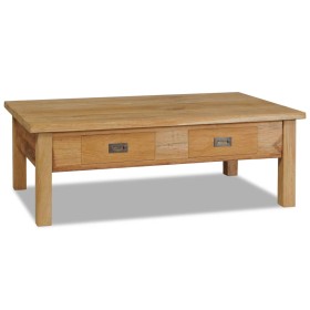 Mesa de centro madera de teca maciza 100x60x35 cm de vidaXL, Mesas de centro - Ref: Foro24-244483, Precio: 211,29 €, Descuent...