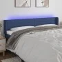 Kopfteil aus blauem Stoff mit LED 203x16x78/88 cm von , Kopf- und Fußteile - Ref: Foro24-3123404, Preis: 79,03 €, Rabatt: %