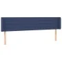 Kopfteil aus blauem Stoff mit LED 203x16x78/88 cm von , Kopf- und Fußteile - Ref: Foro24-3123404, Preis: 79,03 €, Rabatt: %