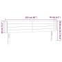 Cabecero con LED de tela azul 203x16x78/88 cm de , Cabeceros y pies de cama - Ref: Foro24-3123404, Precio: 78,06 €, Descuento: %