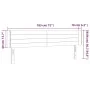 Headboard with LED in taupe gray fabric 183x16x78/88 cm by , Headboards and footboards - Ref: Foro24-3123394, Price: 84,10 €,...