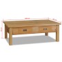 Mesa de centro madera de teca maciza 100x60x35 cm de vidaXL, Mesas de centro - Ref: Foro24-244483, Precio: 211,29 €, Descuent...
