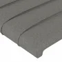 Kopfteil aus dunkelgrauem Stoff mit LED103x16x118/128 cm von , Kopf- und Fußteile - Ref: Foro24-3124179, Preis: 80,27 €, Raba...