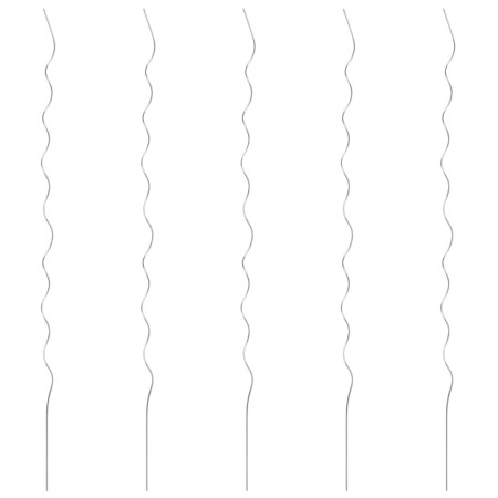 Soporte para planta espiral 5 unidades 170 cm acero galvanizado de vidaXL, Enrejados y soportes para plantas - Ref: Foro24-14...