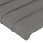 Dunkelgraues Stoffkopfteil mit LED 183x16x118/128 cm von , Kopf- und Fußteile - Ref: Foro24-3124203, Preis: 115,62 €, Rabatt: %